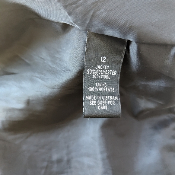 Alyx Houndstooth Check Short Pea Coat in Black, Yellow, White (Alyx 12 = US M) - Picture 7 of 9